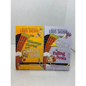 Lot of 2 Louis Scahar Wayside books Sideways Stories from Wayside School